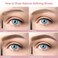 Eyebrow Pencils 2-Pack, Professional Brow Pencil Dual Tips Retractable Waterproof Natural Eye Brows Makeup, Black