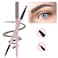 Eyebrow Pencils 2-Pack, Professional Brow Pencil Dual Tips Retractable Waterproof Natural Eye Brows Makeup, Khaki Brown