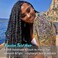 Passion Twist Hair - 8 Packs 18 Inch Passion Twist Crochet Hair For Women Water Wave Crochet Braiding Hair Extensions(18inch (pack of 8), 1B)