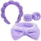 Headbands for Women - Spa Headband and Wristband Set - Headband for Washing Face,Facial Mask,Makeup and Skin Care