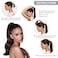 Caliee Ponytail Hair Extension for Women Remy Human Hair Dark Brown Ponytail 22 Inch 90G Ponytail Extension Human Hair Wrap Around Ponytail with Magic Paste Long Pony Tail Hairpiece