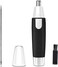 Nose Hair Trimmer for Men and Women，Professional Painless Clean Nasal， Ear &amp; Facial Hair Electric Trimmer，Battary-Operated Eyebrow Clipper，Dual Edge Blades for Easy Cleansing Black