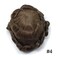 Men's Hair Replacement System - Full Poly Thin Skin Toupee, All PU Hairpiece for Men - Human Hair Piece, Grey, White, Black, Brown, Blonde (8x10, MEDIUM BROWN 4#)