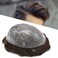 Men's Hair Replacement System - Full Poly Thin Skin Toupee, All PU Hairpiece for Men - Human Hair Piece, Grey, White, Black, Brown, Blonde (8x10, MEDIUM BROWN 4#)