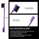 3 Pieces Hair Styling Comb Set Teasing Hair Brush Rat Tail Comb Edge Brush for Edge&amp;Back Brushing, Combing, Slicking Hair for Women (Purple)