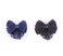 HLLMX 2 PCS Elastic Bowknot Decor Snood Net Barrette Hair Clip Hair Snood Net Barrette Mesh Clip for Lady Women Dance Office