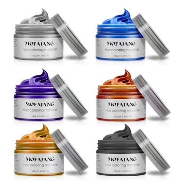 Unisex Temporary Hair Styling Mud Wax Hair Cream for Halloween Dress Up (purple)