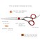 Professional Hair Scissors/Shears 5.5" For Hair Cutting Convex Edge Blade Japanese Process Shears 440C Stainless Steel