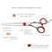 Professional 6.0-inch Shears Cutting &amp;Thinning Scissors Kit Convex Edge Hairdressing Scissors Set 440C Steel Stainless Japanese Process with Free Fine Orange Leather Case
