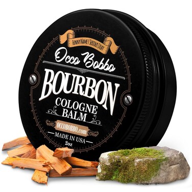 Occo Bobbo - Solid Cologne Bourbon and Sandalwood Scent. Solid Bourbon Cologne For Men - Men's Solid Cologne - 2 Ounce - Concentrated Balm. &ndash; A Smooth Blend Of Woody Oak Barrel