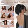 Drawstring Ponytail Extension Curly Wave 12 Inch Fake Ponytail Hair Extensions Short Synthetic Pony Tails Hair Pieces for Women (Highlight Brown)