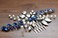 Chargances Blue Bridal Hair Comb Sapphire Blue Crystal Hair Comb Wedding Rhinestone Royal Blue Hair Comb Navy Blue Bridal Hair Pinspiece Gift for Women and Girls