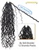 18 Inch 8 Packs Goddess Faux Locs Crochet Hair for Black Women-Ombre Blonde,Soft River Locs,Curly Faux Locs With Bohemian Curly Branch,Pre Looped Synthetic Braiding Hair Extensions(18"-8P,1B)