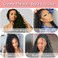 Human Braiding Hair for Boho Braids Human Hair 110g 22 Inch Curly Braiding Hair 12A Deep Wave Bulk Human Hair for Braiding Wet and Wavy Boho Hair for Braiding 2 Bundles/Pack Natural Color