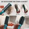 Hair Brushes for Women - Curly Hair Blow Dryer Brush Self Cleaning Detangler Round Brush for Blow Out - Roller Retractable Hairbrush for Wet or Dry Womens and Men Blue