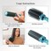 Hair Brushes for Women - Curly Hair Blow Dryer Brush Self Cleaning Detangler Round Brush for Blow Out - Roller Retractable Hairbrush for Wet or Dry Womens and Men Blue