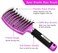 Detangling Brush Boar Bristle Hairbrush for Adult &amp; Kids Wet or Dry Hair - KTKUDY Detangler Hair brush Getting Knots Out without Pain - Adds Shine and Makes Hair Healthier Purple - black handle