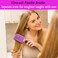 Detangling Brush Boar Bristle Hairbrush for Adult &amp; Kids Wet or Dry Hair - KTKUDY Detangler Hair brush Getting Knots Out without Pain - Adds Shine and Makes Hair Healthier Purple - black handle