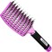 Detangling Brush Boar Bristle Hairbrush for Adult &amp; Kids Wet or Dry Hair - KTKUDY Detangler Hair brush Getting Knots Out without Pain - Adds Shine and Makes Hair Healthier Purple - black handle