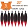 8 Packs Pre-stretched 26 Inch Braiding Hair Extensions Yaki Texture Professional Crochet Braids Hair Hot Water Setting Synthetic Hair for Twist Braids Ombre Black to Red