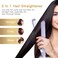Hair Straightener, Hair Straightener and Curler 2 in 1, Mini Bangs Hair Straightener Beauty Flat Iron Heating Curler Ceramic Tourmaline Ionic Flat Iron Hair Straightener ()