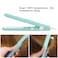 Hair Straightener and Curler, 2 in 1 Mini Bangs Hair Straightener Beauty Flat Iron Heating Curler Ceramic Tourmaline Plate Ionic Flat Iron Hair Curler &amp; Straightener (Green)