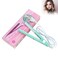 Hair Straightener and Curler, 2 in 1 Mini Bangs Hair Straightener Beauty Flat Iron Heating Curler Ceramic Tourmaline Plate Ionic Flat Iron Hair Curler &amp; Straightener (Green)