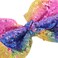 Hair Accessories: Sequin Large Bows with Alligator Clips for Girls (Red)