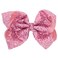 Hair Accessories: 8 Inches Sequins Large Alligator Barrettes for Women, Teens, and Kids (Pink)