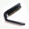 Black Travel Hair Brush Foldable Hairbrush Pocket-fit Mini Hairbrush Wild Boar BristleTravel Hairbrush for Men, Women Compact Finishing Hairbrush Dry and Wet Straight Curls Hair Brushes,Foldable Brush