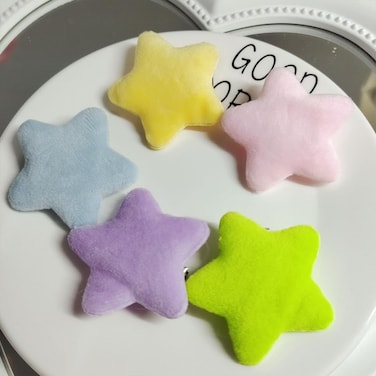 1Pc Yellow Plush Star Hair Clip Cute Hair Barrettes Star Hair Accessories Hairpin for Women Girls Hair Clips Hair Accessories
