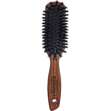 Spornette Deville Sculpting Hair Brush #343 Soft Boar Bristle, Wood Handle, Cushioned Smoothing Brush for Daily Maintenance, Finishing &amp; Adds Shine to Brush Outs and Blow Outs