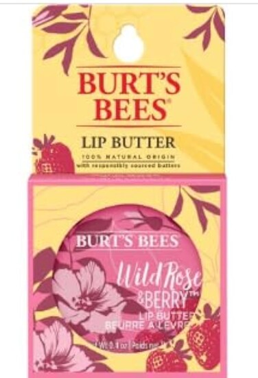 Burt's Bees Lip Butter Wild Rose &amp; Berry 0.4 Oz