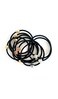 Knotty Signature Ponytail Holders, Set of 10 (Black)