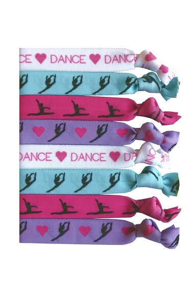 8 Piece Dance Gift Hair Elastics - Dance Gifts for Girls, Dancer Gifts, Ballet Gifts, Ballet Gifts for Girls, Dance Accessories for Dancers, Women, Girls, Dance Teachers, Dance Classes