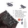 24 Inch Jet Black Hair Extensions Clip in Hair Extensions 4 Pcs Long Wavy Synthetic Hair Extensions Clip in Soft Hair Extensions Double Weft Hairpieces Full Head for Women (24INCH, 1B)