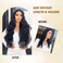 24 Inch Jet Black Hair Extensions Clip in Hair Extensions 4 Pcs Long Wavy Synthetic Hair Extensions Clip in Soft Hair Extensions Double Weft Hairpieces Full Head for Women (24INCH, 1B)