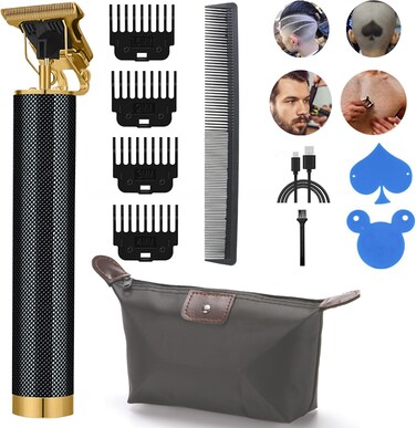 Professional Beard Trimmer for Men - Cordless Electric Shaver with Titanium Blade, Waterproof Titanium T-Blade for Precision Facial, Body &amp; Mustache Grooming&amp; Gift Ready