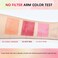 Multi-Use Makeup Blush Stick,Beauty Solid Moisturizer Stick,Waterproof Natural Nude Makeup,Tinted Solid Moisturizer Stick for Eyes Lips Cheek(3#coral orange)