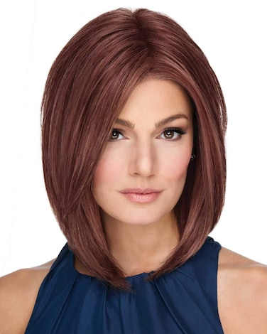 Raquel Welch On Point Shoulder Length Bob Wig by Hairuwear, Average Cap, RL2/4 Off Black