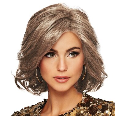 Raquel Welch Crowd Pleaser Lace Front &amp; Monofilament Part Synthetic Wig, Cap Size: Average, RL17/23SS Shaded Iced Latte Macchiato