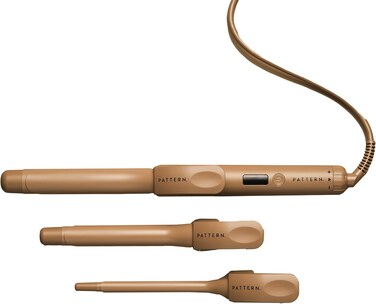 The PATTERN Interchangeable Curling Iron with 3 Barrel Sizes &amp; 8 Heat Settings for a Personalized Styling Experience for Every Hair Type