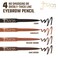Juvia's Place iSculpt, iShade Chocolate - Eyebrow Pencil Liner with Spoolie Brush, Eyebrow Makeup, Brow Pencil Definer, Waterproof Eyebrow Pencil, Eyebrow Filler Pencil, Brow Liner Pencil