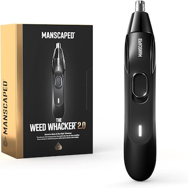 MANSCAPED&reg; Weed Whacker&reg; 2.0 Electric Nose &amp; Ear Hair Trimmer &ndash; 7,000 RPM Precision Tool with Rechargeable Battery, Wet/Dry, Easy to Clean, Improved Stainless Steel Replaceable Blade