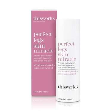 This Works Perfect Legs Skin Miracle   Tinted Serum for Radiant, Even-Toned Legs   Enriched with Vitamin C &amp; E for Nourishment   Hydrates, Smooths &amp; Enhances Natural Glow, 5 oz / 150ml