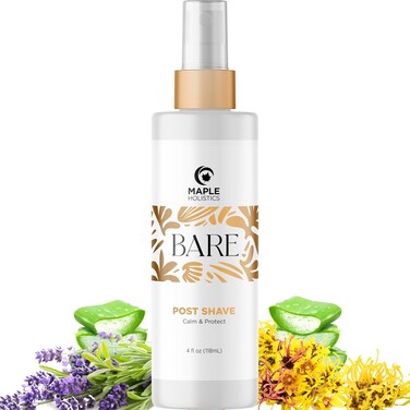 Bare After Shave for Women Mist - Soothing Razor Bumps and Ingrown Hair Treatment for Pubic Area Legs &amp; Underarms - Ingrown Hair Serum After Shave Spray with Calming Witch Hazel Echinacea and Aloe
