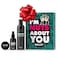 Ballsy Nuts About You Sack Pack, Men's Fresh Kit, Gift for Valentine's Day, Includes Ballwash, Sack Spray and NutRub, Bourbon &amp; Barrel