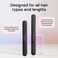 L'ANGE HAIR Le Duo Standard 360&deg; Airflow Styler   2-in-1 Curling Wand &amp; Titanium Flat Iron Hair Straightener   Professional Hair Curler with Cooling Air Vents   Dual Voltage &amp; Adjustable Temp (Black)
