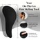 Kitsch Detangler Brush for Curly or Straight, Wet and Dry Hair - No Pain Detangling Brush with Flexible Bristles for Adults and Kids, Ideal for Shower and Travel - Black
