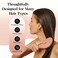 Kitsch Detangler Brush for Curly or Straight, Wet and Dry Hair, No-Pain Detangling Brush with Flexible Bristles for Adults and Kids - Easy-to-Hold, Ideal for Shower and Travel - Terracotta